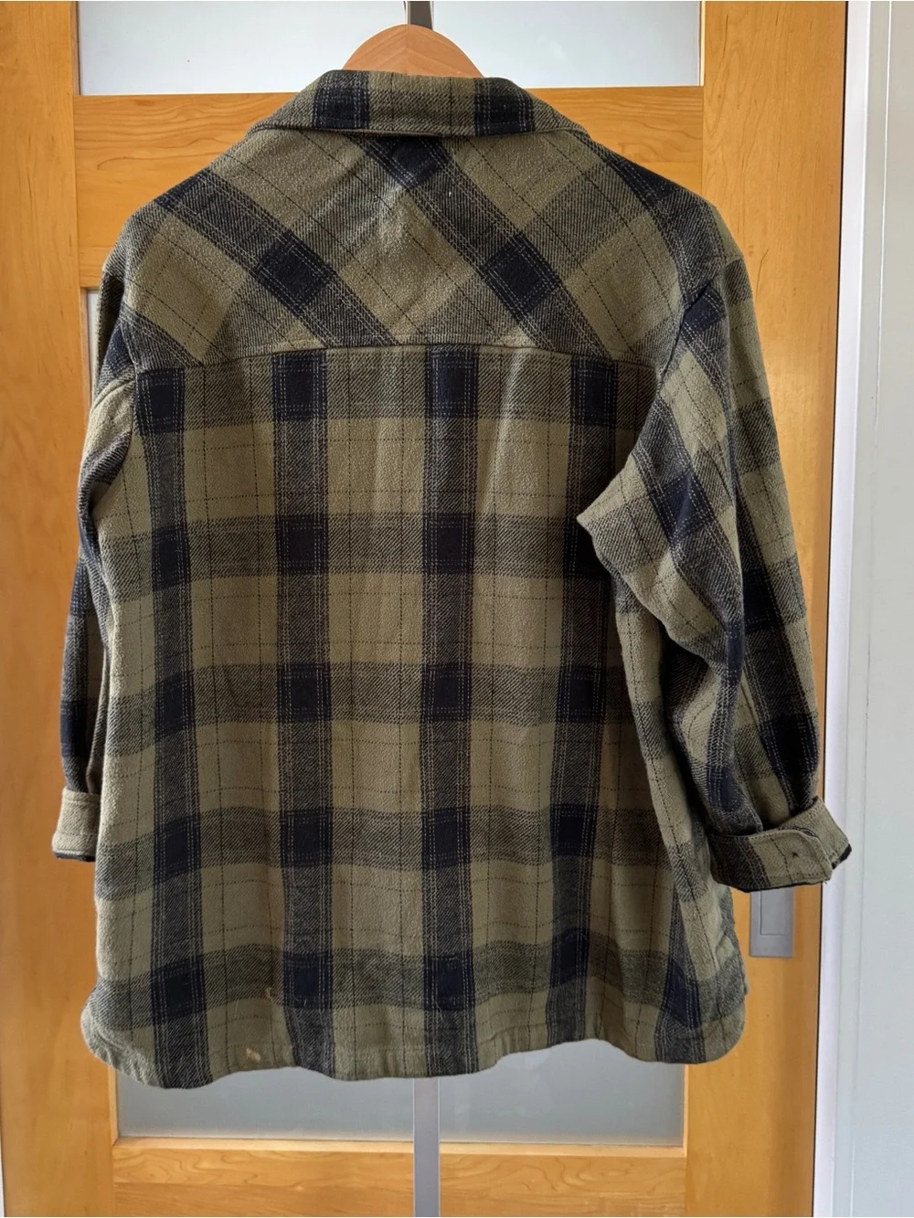 Lucky Brand Olive & Black Plaid Utility Jacket